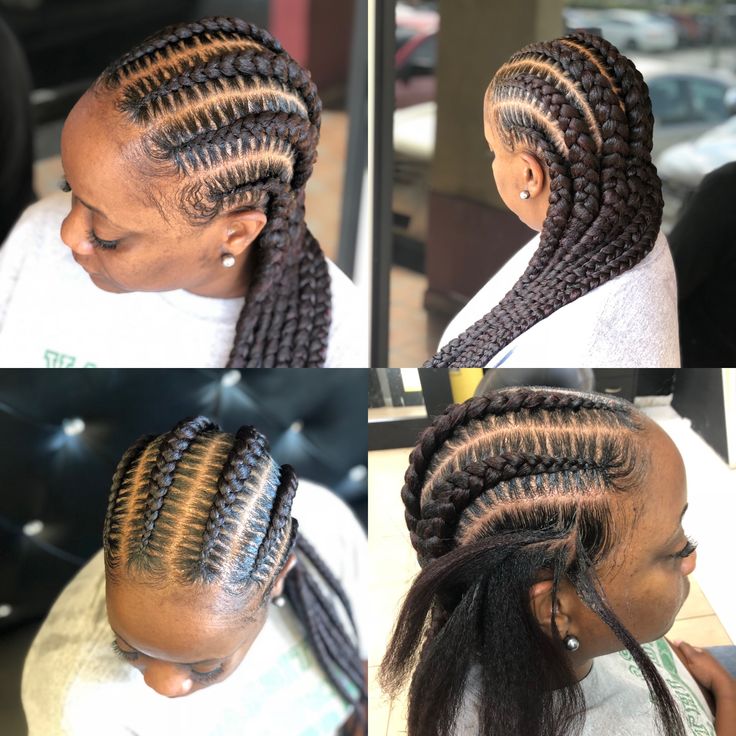 Braided hairstyle for black women